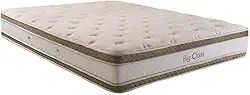 Colchão Queen 198cmx158cm com Molas Confort Class Herval Bege/Marrom