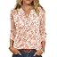 Apricot Red Floral