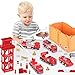iPlay, iLearn Fire Trucks Toy for Boys 3-5, Kids Fire Engine Station Playset, Toddler Emergency Vehicles Learning, Realistic Firefighter Site Ladder Truck, Birthday Gifts for 4 6 7 8 Years Old