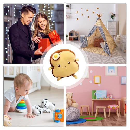 Oreiller à en peluche toast simulation coussin de forme dessin animé - 5