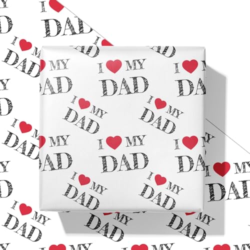 SaringSwoon Father's Day Wrapping Paper for Men...