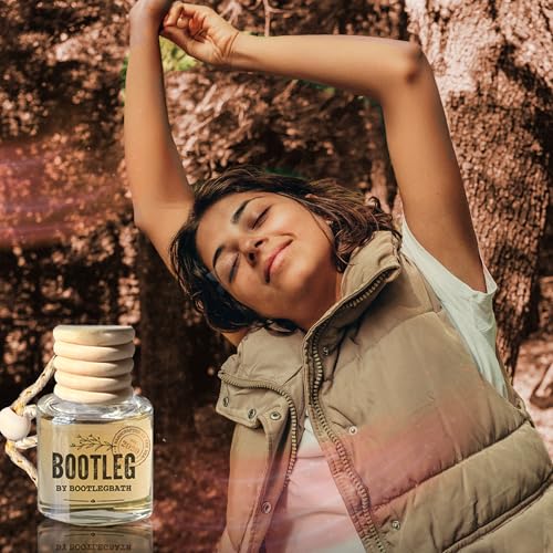 Image of Car Air Freshener Diffuser, Sandalwood Aromatherapy, Natural Fragrance Oil, Long Lasting, By Bootleg Collection, Made in USA