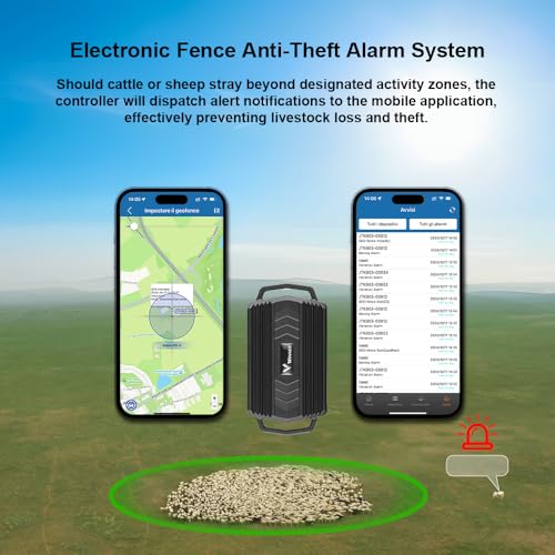 TKMARS 4G GPS mit Halsband, geeignet für Hunde/Schaf GPS-Tracker wasserdicht IP66 Wiedergabe historischer Pfad Echtzeit APP ohne ABO Großtiere Finder