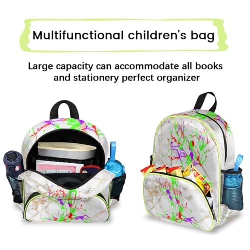 Sac à dos enfants motif tête de mort marbrée pour crèche et école