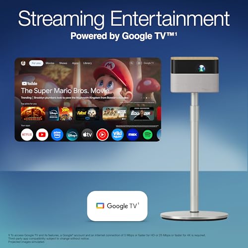 Image of Epson Lifestudio Flex Plus 4K PRO-UHD Portable Lifestyle Projector with Lifestudio Flex Adjustable Floor Stand with Remote Control Holder Bundle