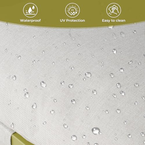 Grand patio Gartenmöbel 4er Set, Balkonmöbel Set 4 Personen mit Kissen, Lounge Möbel Outdoor mit Gartensofa, 2 Sessel, Tisch, Terassenmöbel Sitzgruppe Loungemöbel für Garten, Außen, Drinnen (Grün)