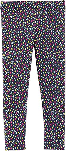 Carter's Toddler Girls Heart Print Leggings 2T Black Multi