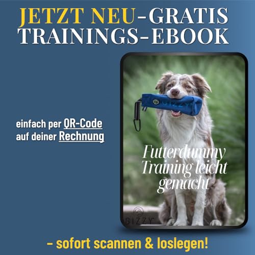 GIZZY® DAS ORIGINAL I Futterdummy Hunde I Robuster Hunde Futterbeutel für alle Rassen I Dummy Hundetraining mit Leckerlies - Die Erziehungshilfe für Hunde I Futterbeutel Hundetraining - Hunde Zubehör