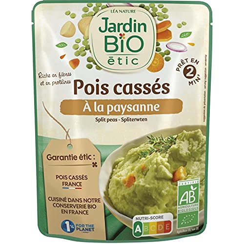 JARDIN BIO - Pois Cassés Paysanne 300G - le Lot De 4