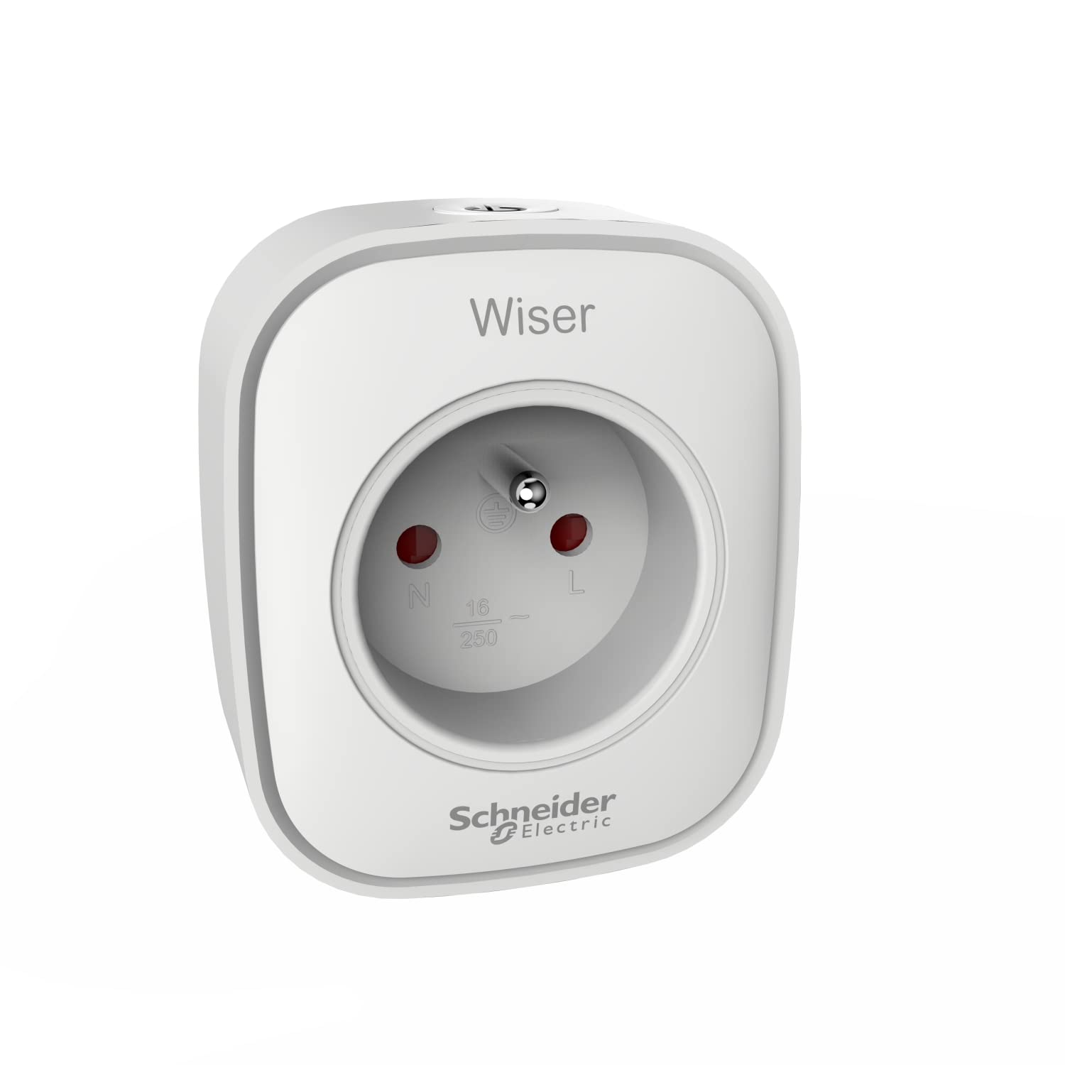Schneider Electric - Wiser, Prise Connectée/​Répéteur Zigbee 13A - CCTFR6500