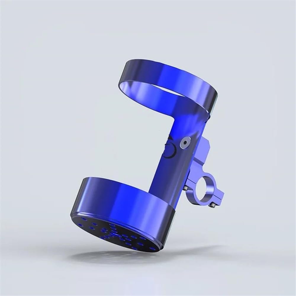 Motorrad Mountain Road Bike Universal Wasser Becherhalter Elektrische Motorrad Aluminium Legierung Reiten Wasser Flasche Halter Wasser Becherhalter(Blau)