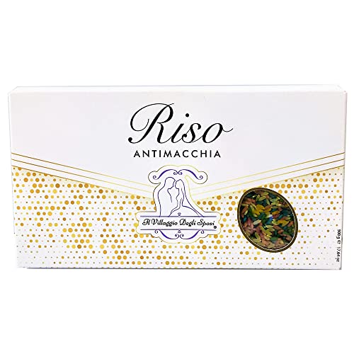 Il Villaggio degli Sposi 500 gr Arroz colorido mezcla para bodas antimanchas – Fabricado en Italia