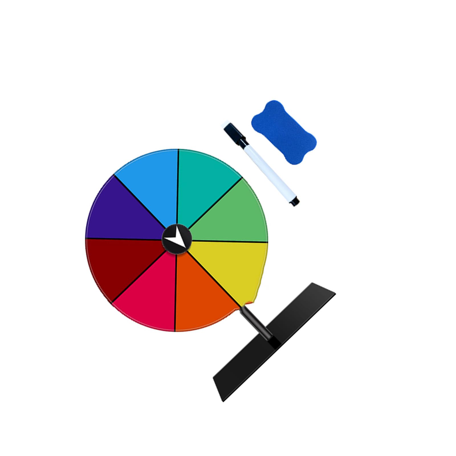 Elnwnnkc Professional Wheel Marker Eraser Set for Festival Event Customizable Compartments and Quiet Bearing Systems Prize Wheel Set