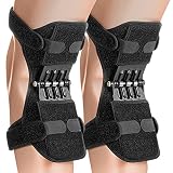💗【Resistencia】: estas rodilleras deportivas están equipadas con potentes resortes. Cada una de estas rodilleras puede soportar unos 20 kilogramos de peso, lo que reduce la tara de una persona en unos 40 kilogramos. Adecuado para hombres y mujeres.