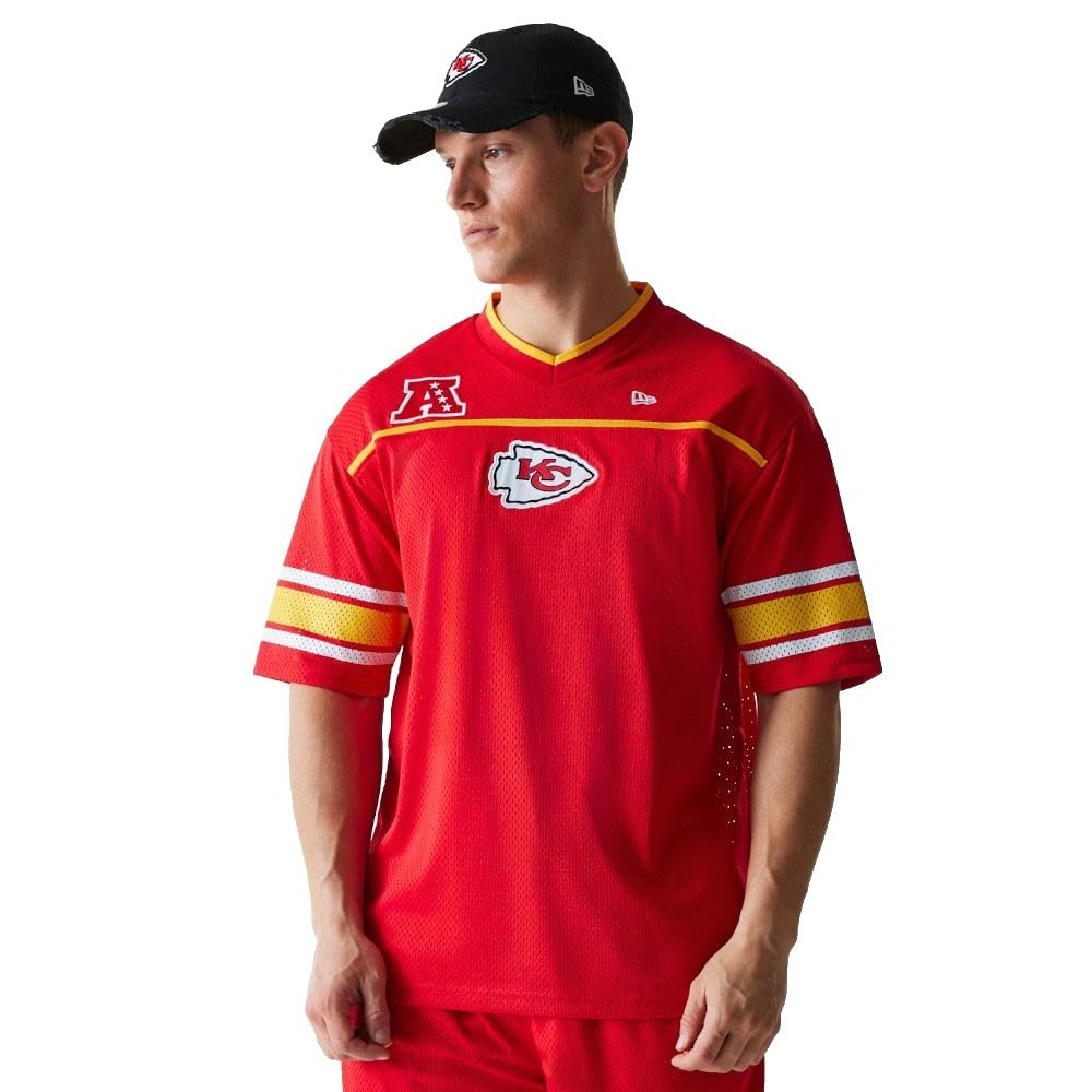 New Era Men's Red Nfl Football Shirt Jersey Kansas City Chiefs - M