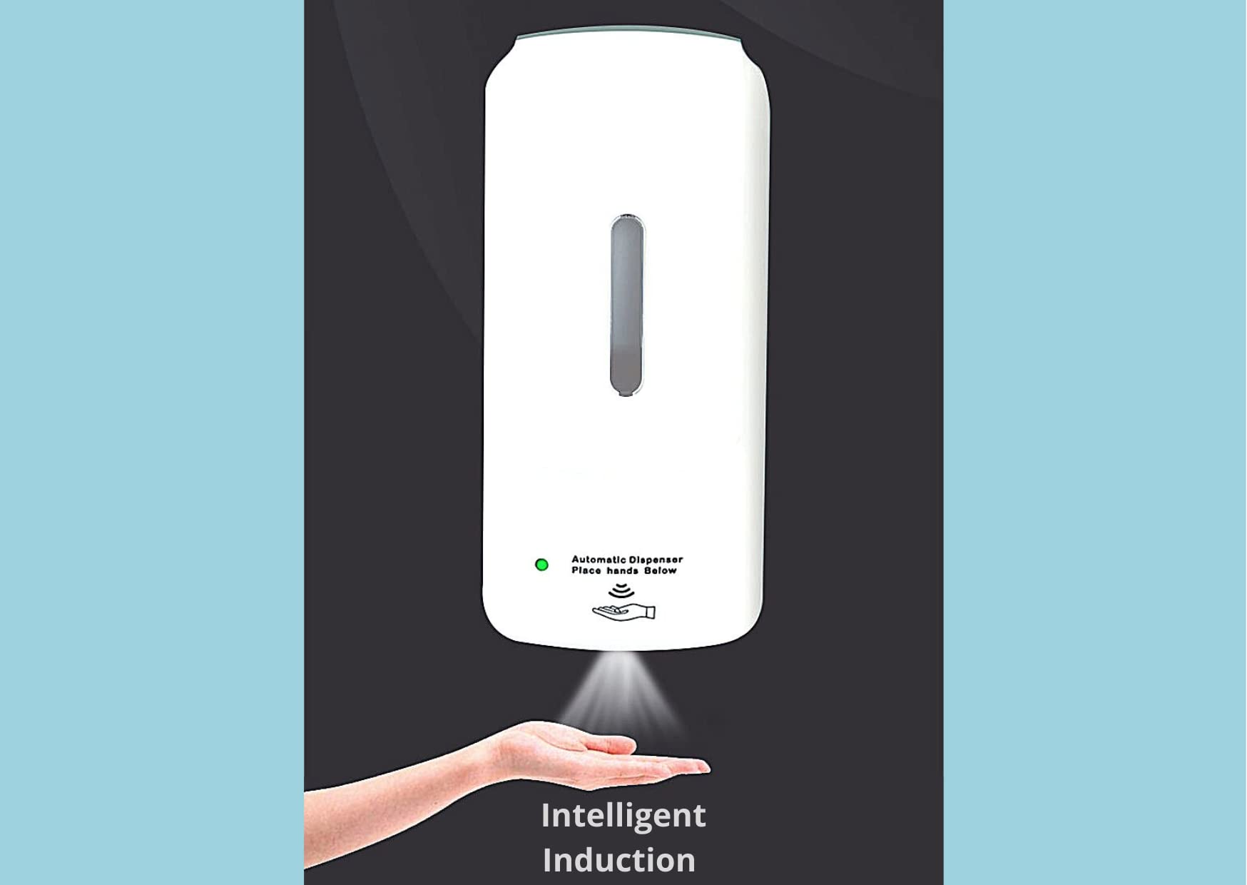 Vortex White 2020 Big Sanitizer With Stand Automatic Hand Sanitizer Spray Dispenser By Infrared Induction, Touchless Extremely Large Capacity 1000Ml, 4Pcs Aa Battery Operated, Color