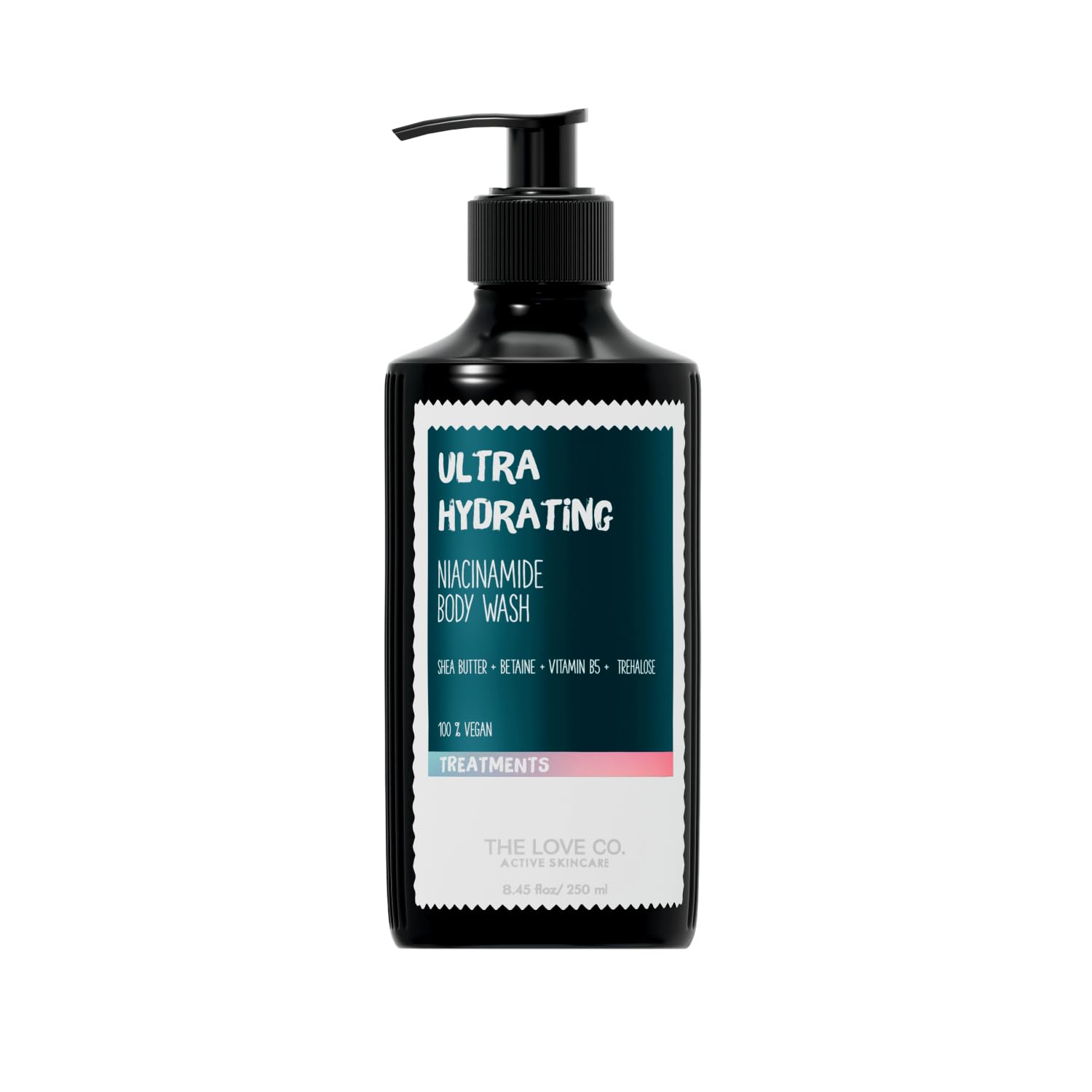 THE LOVE CO.Ultra Hydrating With Niacinamide Body Wash | Enriched with Niacinamide & Grapefruit | Targets Acne, Dark Spots & Rough Skin | Sulphate-Free, Unisex | Active Skincare | 250ml