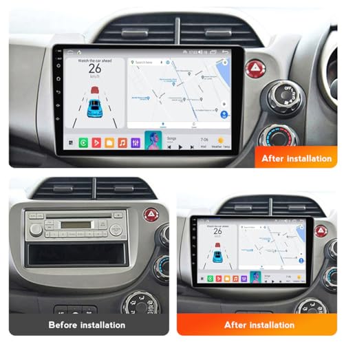 Cartablet 9 pulgadas para Jazz 2007-2014: Pantalla Multimedia 2 DIN con Android 15 2