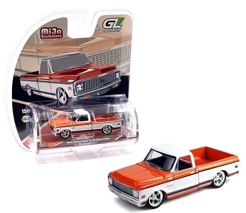 Diecast Model Car Compatible with Greenlight 1:64 1972 Chevy C-10