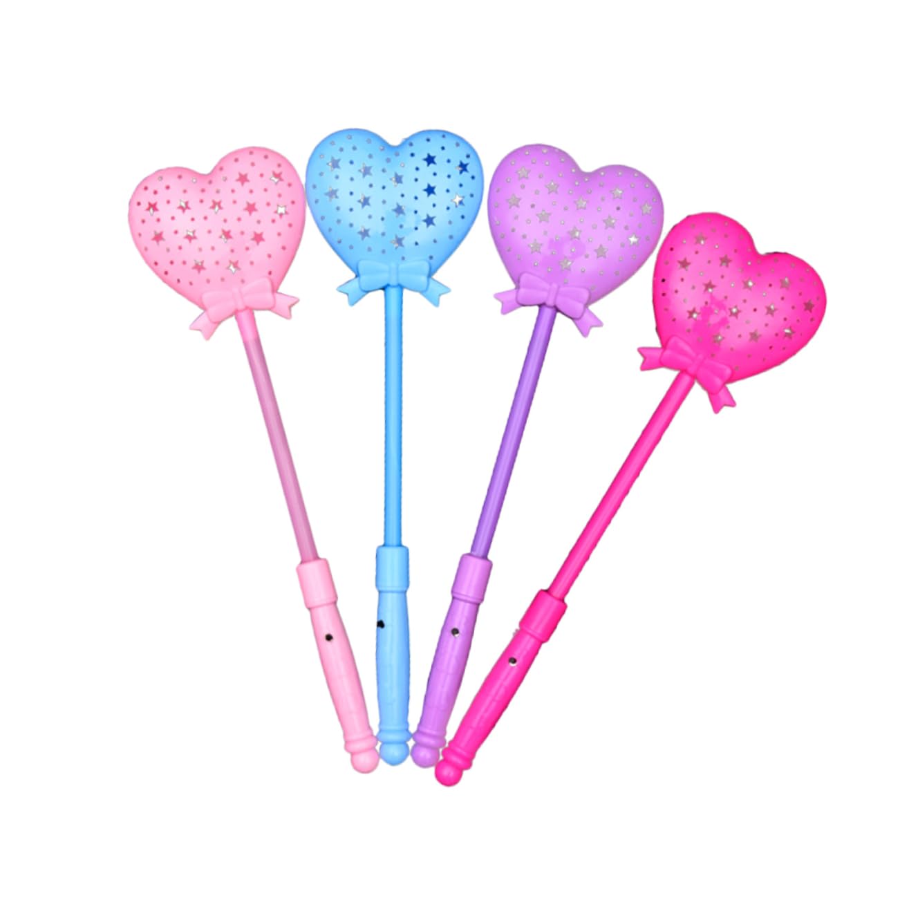 GLSTOY 5pcs Heart-shaped Glow Sticks Creative Portable Glow Sticks for Parties Festivals Weddings Random Colors for Fun and Festive Celebrations