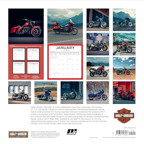 Harley-Davidson 2026 12x12: 16-Month Calendar--September 2025 through December 2026 Calendar – August 19, 2025 - Image 3