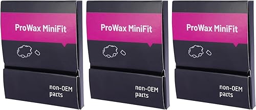 (3 paquetes) Filtros de cera de repuesto originales Oticon ProWax MiniFit