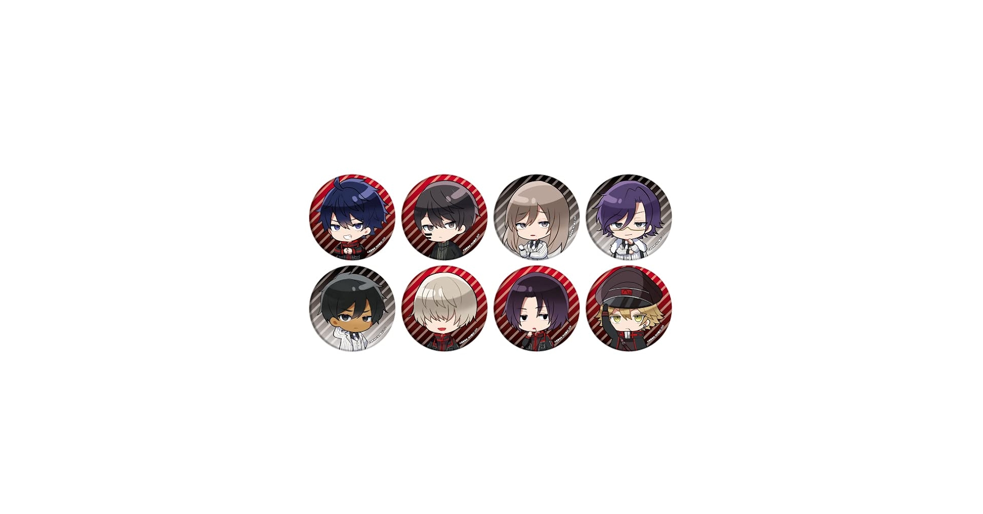 Amazon.co.jp: 桃源暗鬼 03 ミニキャライラスト 缶バッジ 8個