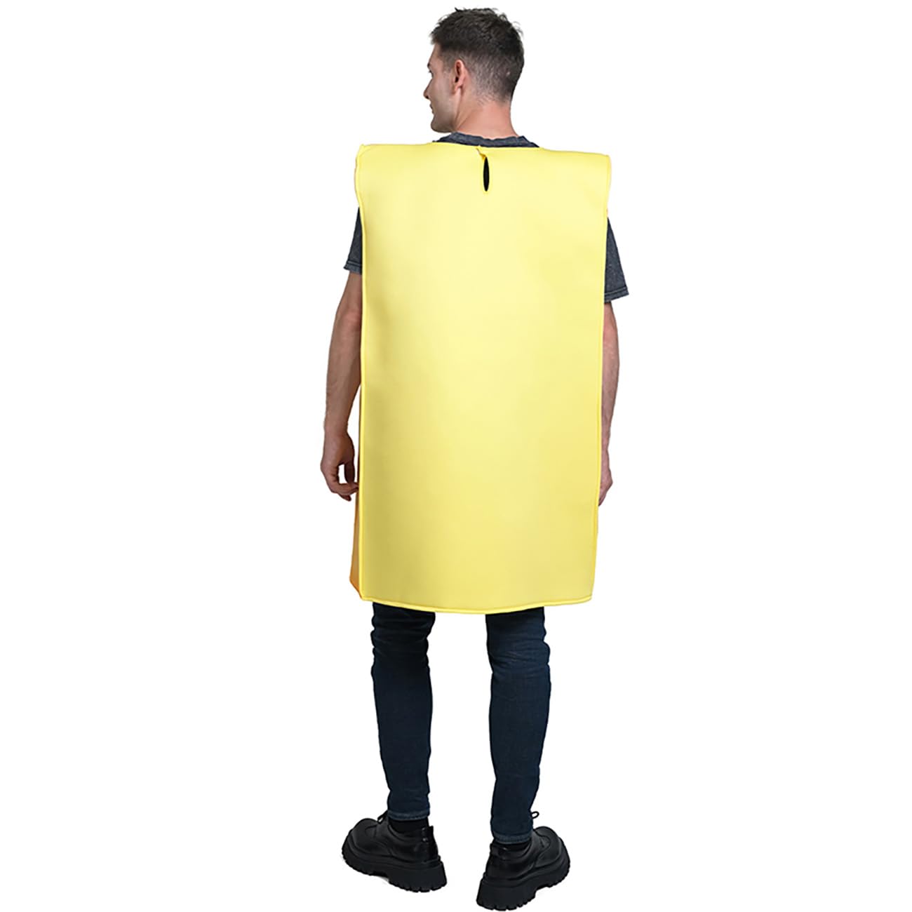 Disfraz de rebanada de queso para adultos, traje de túnica con temática gastronómica, ideal para Halloween, carnaval, despedidas de soltero o eventos temáticos de comida (talla única)