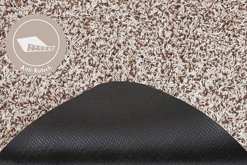 andiamo Fußmatte Samson Türmatte Sauberlaufmatte für Innen- und überdachter Außenbereich waschbar mit rutschfester Unterseite 40 x 60 cm beige