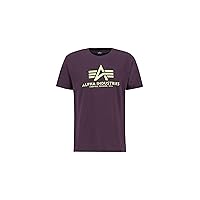 Alpha Industries Basic T-Shirt da Uomo Plum L