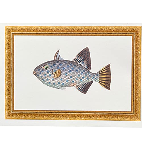 Image of Whitman and Daughter Pretty Ocean Thank You Notes (24 Cards, 4.25 X 6 Inch) Marine Animal Theme for Fisherman Retirment, Birthday Invitations or Classy Fish Thank You Notes
