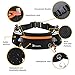 Number-one Running Belt with Water Bottles(2 x 175ML), Hydration Belt Waterproof Waist Pack Bag Fits iPhones Adjustable Sports Waist Pouch for Marathon Running Hiking Cycling,Orange