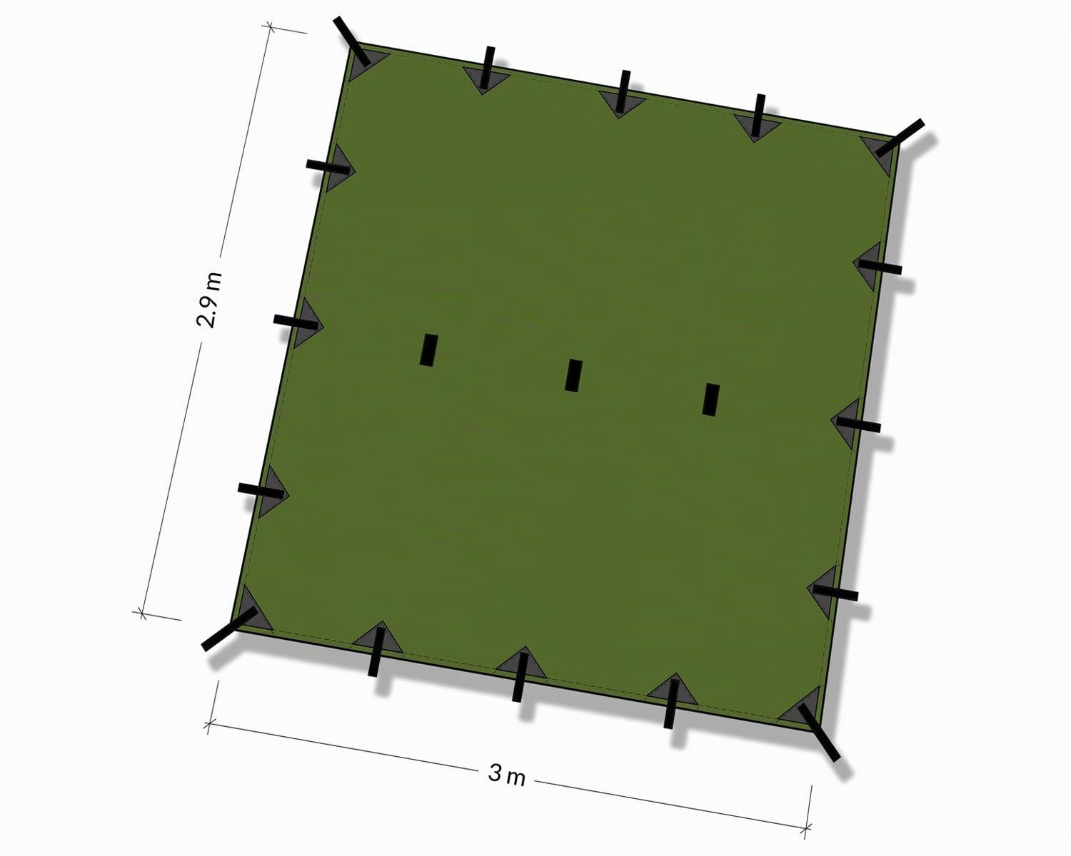 DD Superlight Tarp – Olive Green