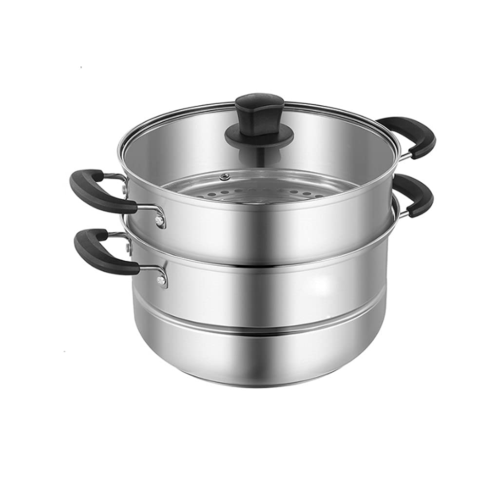 GTHTUHFD Thickened Stainless Steel Steam Fish Pot Double-Layer Induction Cooker Gas Stove Steamer