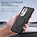 YYKEXING Compatible with Oppo Reno 11 Pro Anti-Fall Built-in Magnetic adsorption Shockproof Mobile Phone case Black