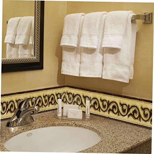 DOITOOL Papel De Parede Forro De Prateleira Adesivos De Azulejos De Papel De Parede Floral Adesivos