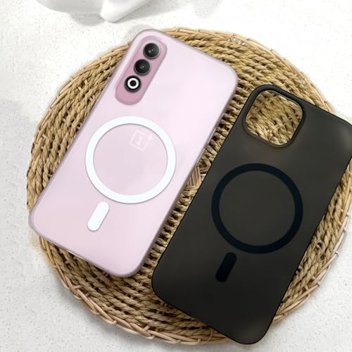 Image of COLORflow Back Cover Compatible with OnePlus Nord CE 4 5G | Black Matte Finish | MAG-Safe | Slim Soft Touch Case with Anti-Slip Grip & Camera Protection