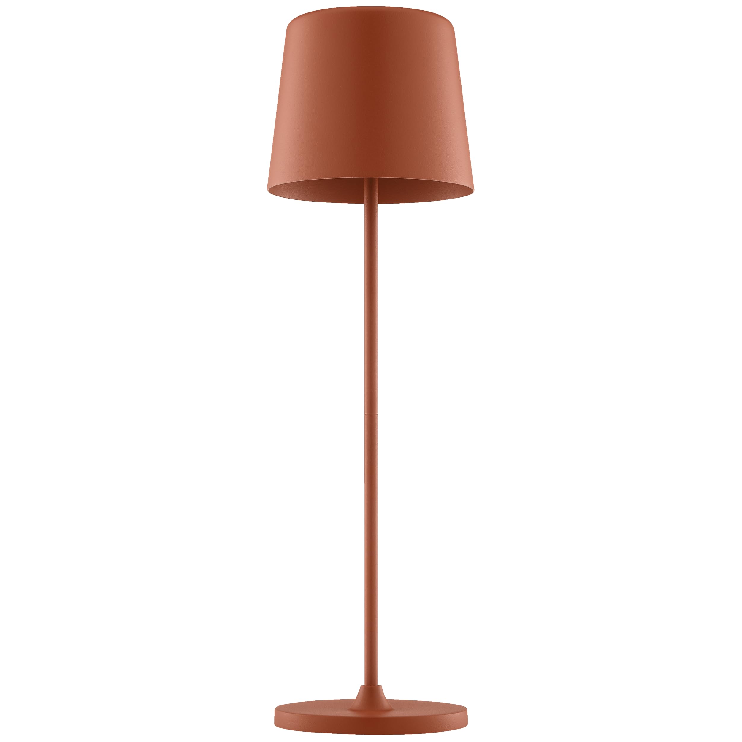 Lightbox Lampada da tavolo a LED per interni ed esterni, 37 cm/23 cm di altezza, Ø 10 cm | lampada da tavolo per esterni color terracotta con dimmer touch | mobile/wireless | ricaricabile tramite USB