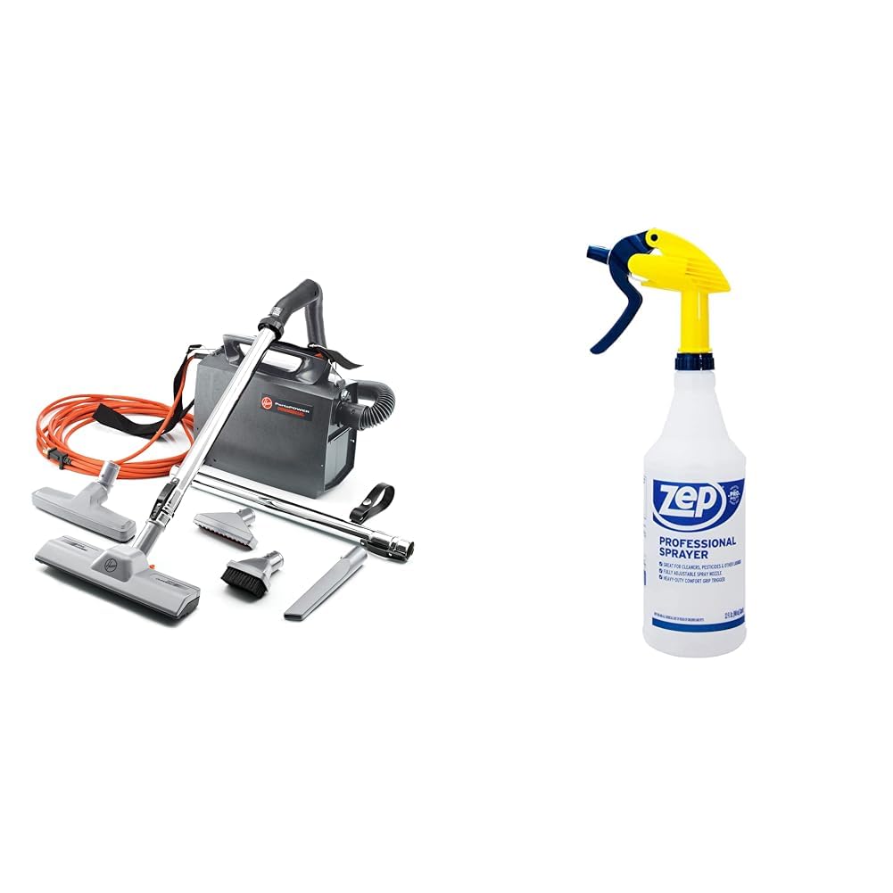 Hoover CH30000 PortaPower Canister Vacuum and Zep 32oz Professional Sprayer Bottle Bundle