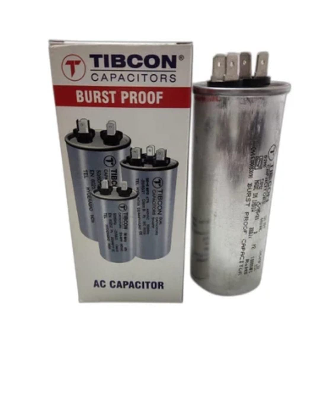 Spinxx 55+6 MFD 440V Tibcon Capacitor for Air Conditioner (Split & Window Air Conditioners) 1.5 Ton & 2 Ton Air Conditioner 2