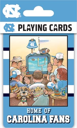 Image of Masterpieces Officially Licensed NCAA UNC Tar Heels Playing Cards for Fans - 54 Card Deck for Adults