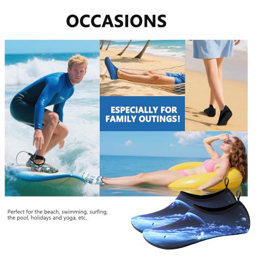 Image of Water Shoes for Women Men Quick-Dry Barefoot Aqua Socks Swim Pool Non Slip Surf Yoga Exercise Outdoor Trave Essentials