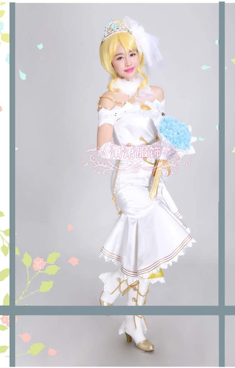 絢瀬絵里 パーティーウエディングドレス コスプレ 絢瀬絵里 6月 パーティーウエディングドレス ラブライブ スクフェス
