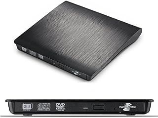 MthsTec USB 3.0 Slim Lightscribe External DVD Burner/Writer DVD CD Drive for Laptops/Desktops，Windows