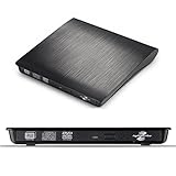 MthsTec USB 3.0 Slim Lightscribe External DVD Burner/Writer DVD CD Drive for Apple Mac,Mac Pro,Mac Air and Other Laptops/Desktops，Windows 10 compatible-Black