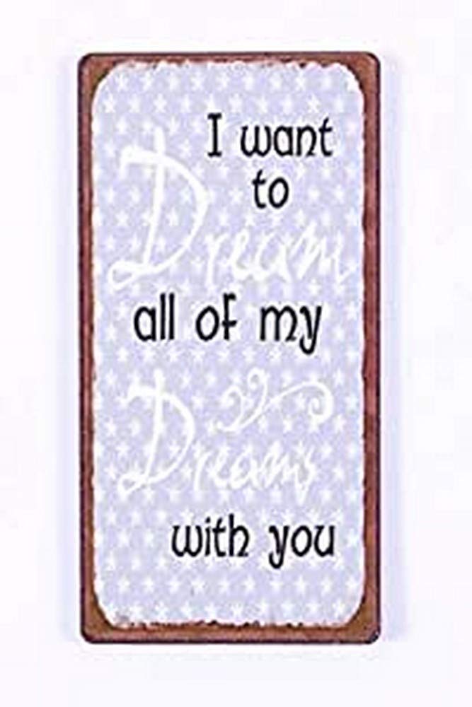 Decorative Fridge Magnet for Home I want to dream... 5cm x 10cm