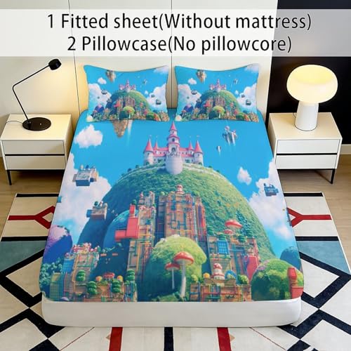 Drap-housse 3D colline en microfibre douce pour créer un cocon féerique de nuit