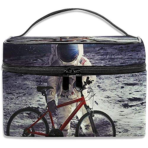 Preisvergleich Produktbild Fahrradroute Will To Moon Schminktasche Kosmetiktasche Beutel Große Kulturveranstalter Reisen Für Frauen Männer Mädchen