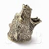 CooB Hunting Knife Finger Guard Bolster & Pommel Animals Set Set Grizzly Bear for Custom Knife Knives Making Handle, DIY Hand-Casted Solid Metal Knife Supplier Accessories (Bronze) #2