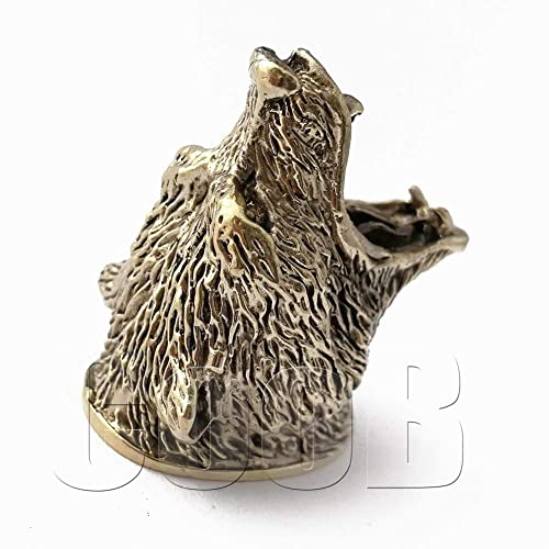 Coob Hunting Knife Finger Guard Bolster & Pommel Animals Set For Custom Knife Knives Making Handle, Diy Hand-Casted Solid Metal Knife Supplier Accessories (Set Grizzly Bear) #TOP2